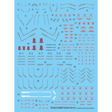 G-Rework CD-H257 Premium Decal for HG Seed Black Knight Squad Cal-Re.A